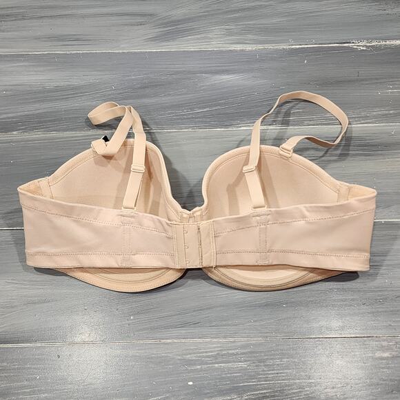 Wacoal Bra 40C‎ Red Carpet Full Figure Underwire Strapless Bra 854119 Sand Beige - Picture 2 of 9